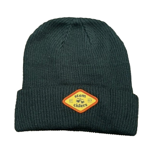 Stem Patch Beanie Dark Green